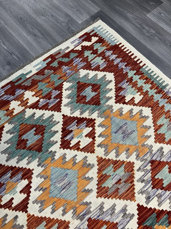 Vintage Kilim Traditional Hand Made Oriental Wool Kilim 7ft10inx5ft 242cmx175cm gallery