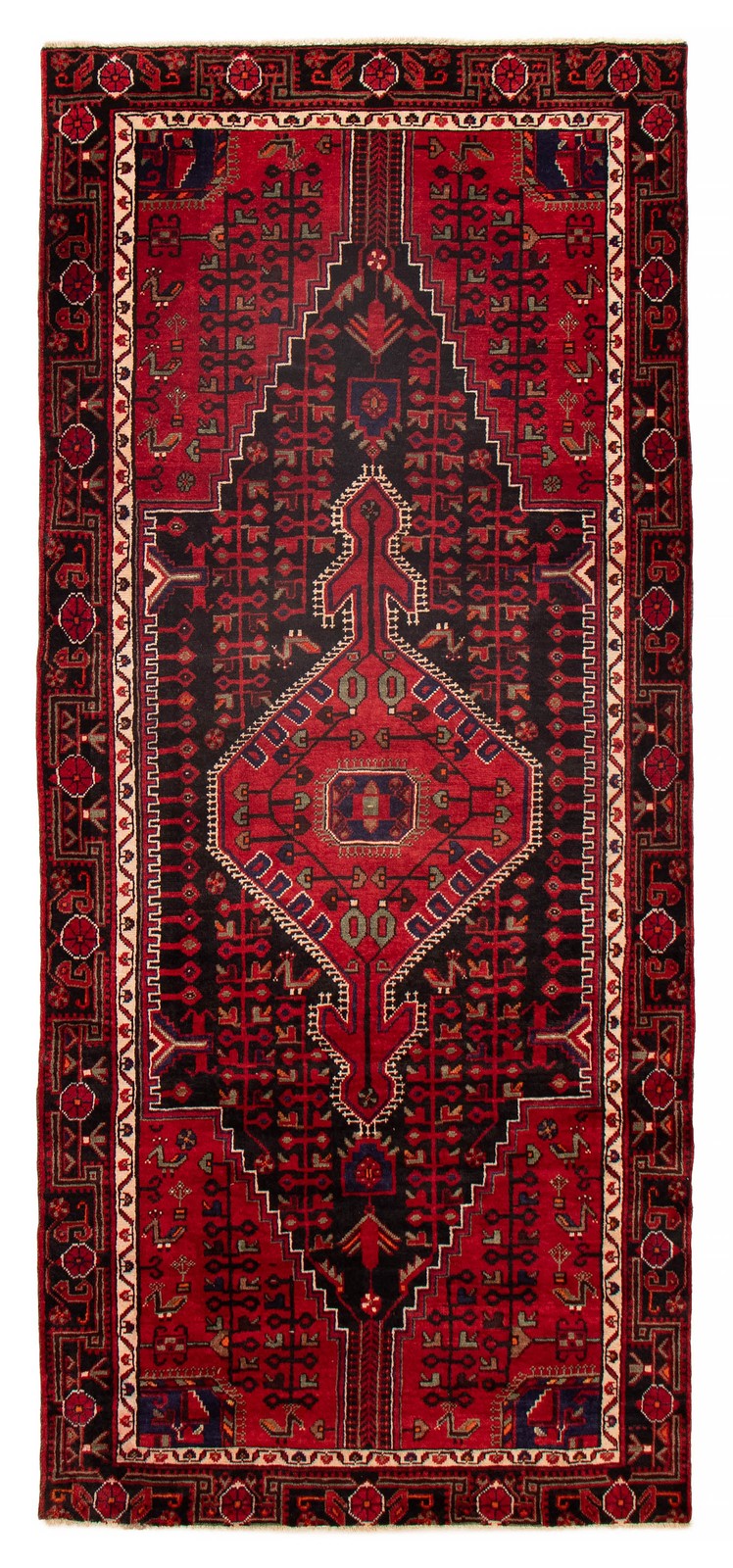 Vintage 4'8" x 10'9" Traditional Hand Knotted Vegetable Dye Wool Area Rug gallery