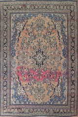 Vintage Handmade Living Room Area Rug 10×13 Traditional Rust Wool Tribal Carpet