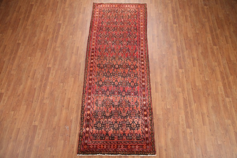 Vintage Vegetable Dye Wool Handmade Traditional Runner Rug Hallway Carpet 4x10 gallery