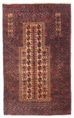 Vintage Traditional Hand-Knotted Area Rug 2’9″ x 4’8″ Oriental Wool Carpet