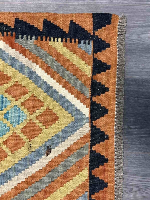 Vintage Kilim Traditional Hand Made Oriental Wool Kilim 5ftx3.2ft 147cmx102cm gallery