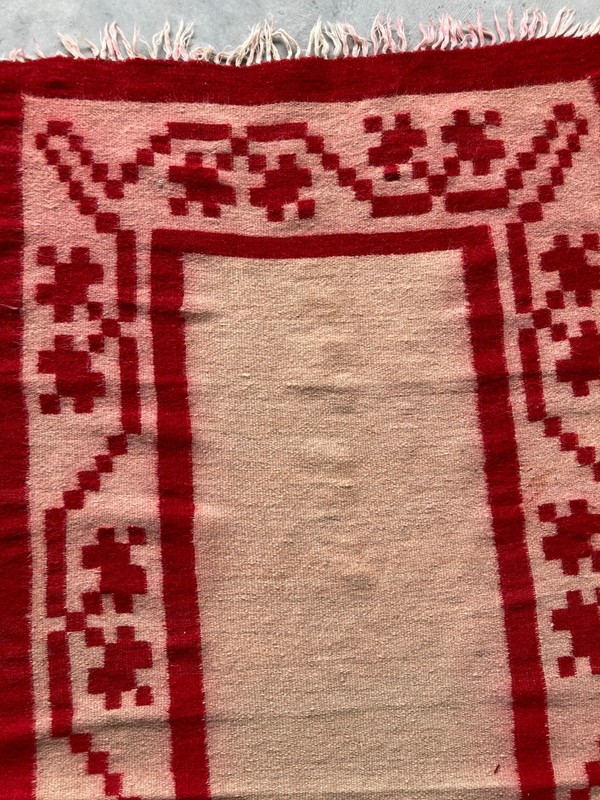 Vintage Traditional Handmade Beautiful Turkish Kilim Floor Rug Carpet 149x75 cm gallery