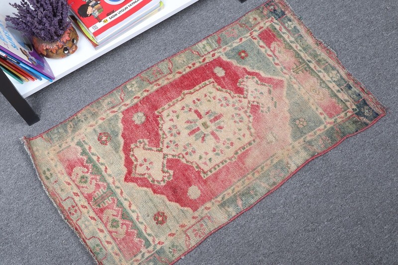 Home Decor Rugs, Vintage Rug, Turkish Rug, 1.5x2.7 ft Small Rug, Anatolian Rug gallery