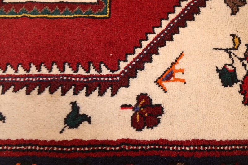 Vintage Traditional Hand-Knotted Area Rug 3'2" x 3'4" Oriental Wool Carpet gallery