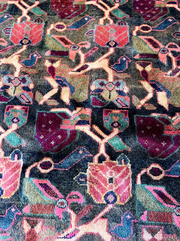 Exquisite 1950's Authentic Vintage Mint Hand Made Knotted Runner 11' x 4' ft gallery