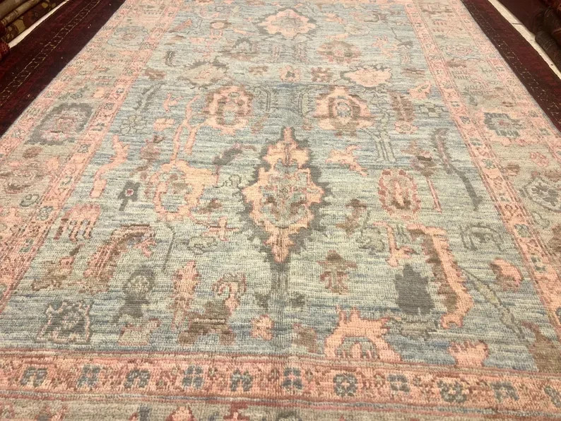 165 X 2705CM Stunning Natural Vegetable Dye Contemporary Oushak Turkoman Carpet