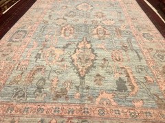 165 X 2705CM Stunning Natural Vegetable Dye Contemporary Oushak Turkoman Carpet