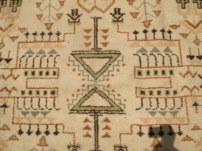An Antique Village Tribal Moroccan Rug, 13' 4 X 9' 3 ft gallery