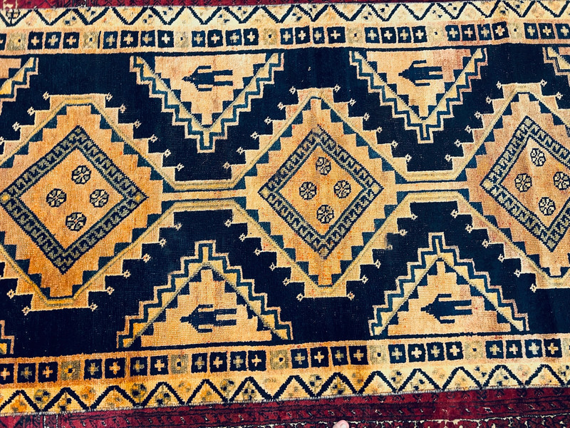 4 X 7 FT COLLECTORS’ ITEM Antique Shirvan Natural Vegetable Dye Caucasian Rug gallery