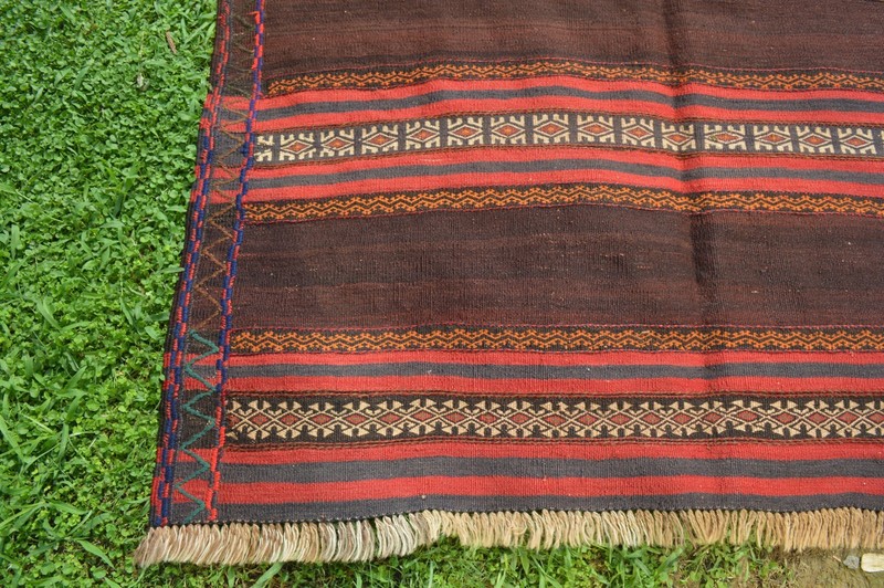 315 X 130 cm COLLECTORS ITEM Vintage Janbag Natural Vegetable Dye Maldari Runner gallery