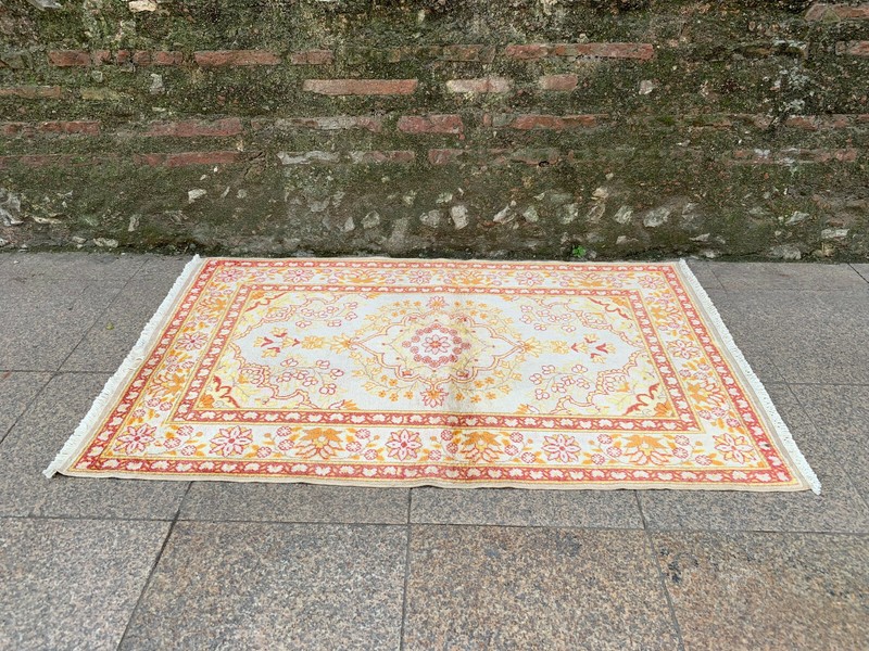 2'11'' x 4'8'' Vintage Natural Rug Village Rug Handmade Rug.SKU:F408 gallery