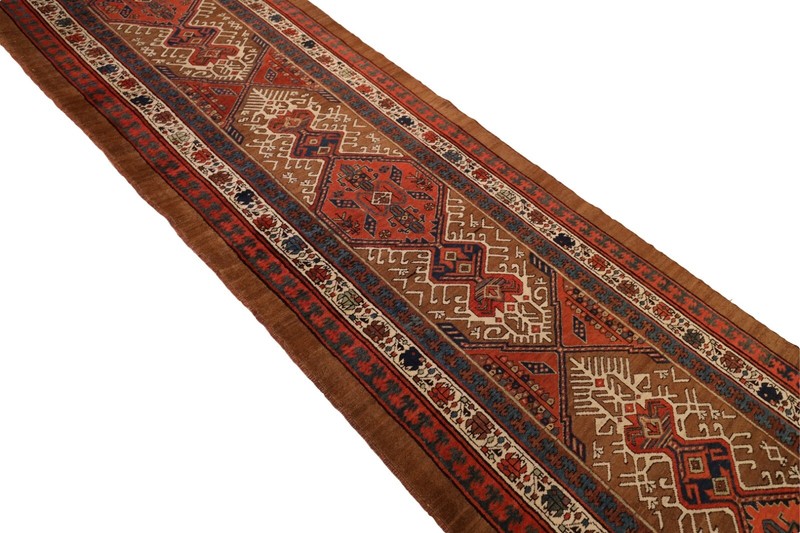 Camel-Hair Serab runner, 1920's - 3'8" x 15'10" gallery