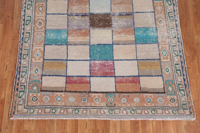 Antique Gabbeh Checked Traditional Area Rug 5x8 Wool Hand-knotted Foyer Carpet gallery