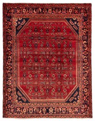 Vintage Hand-Knotted Area Rug 5’2″ x 6’9″ Traditional Wool Carpet