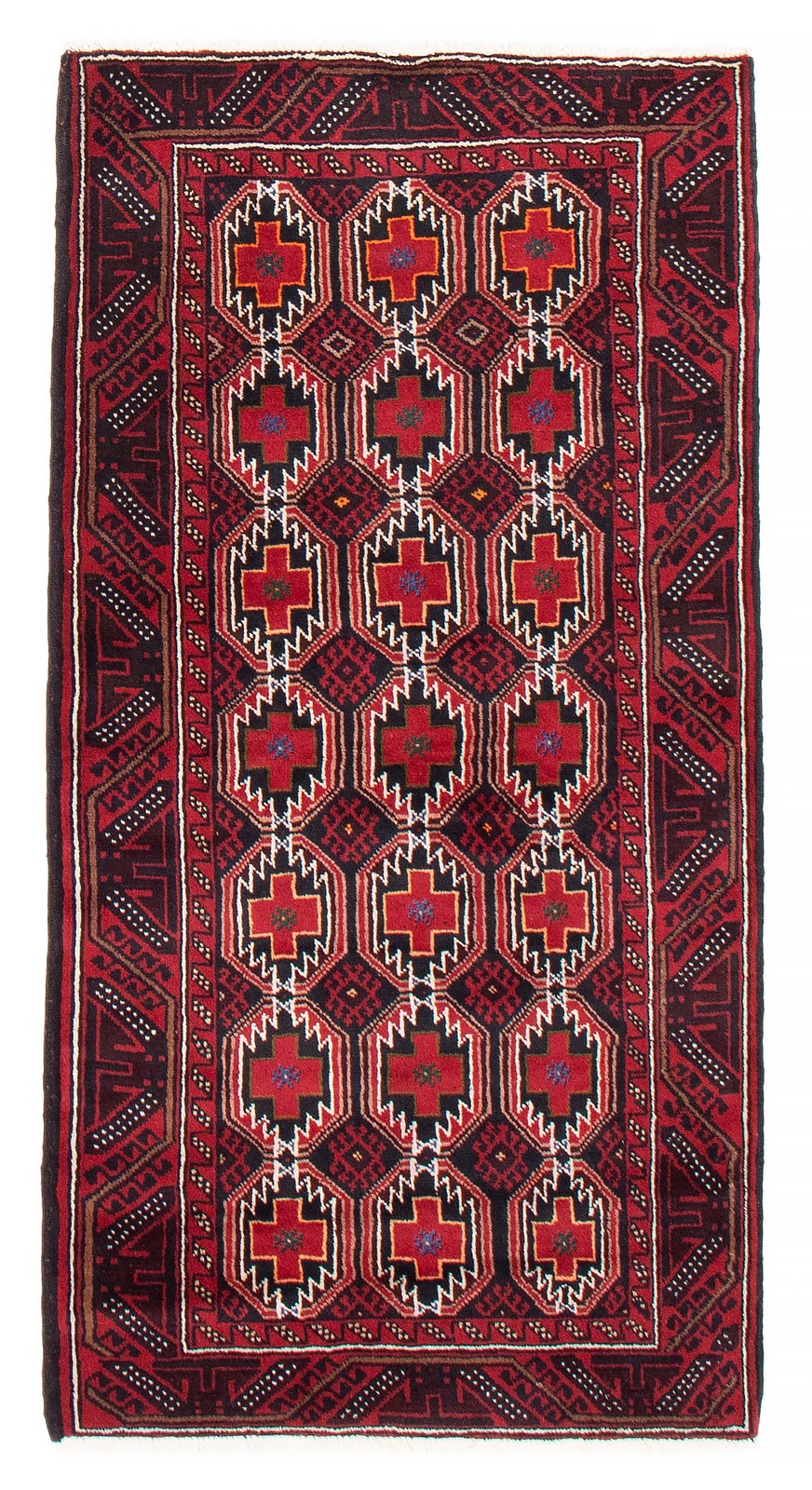 Vintage Traditional Hand-Knotted Area Rug 3'3" x 6'3" Oriental Wool Carpet gallery