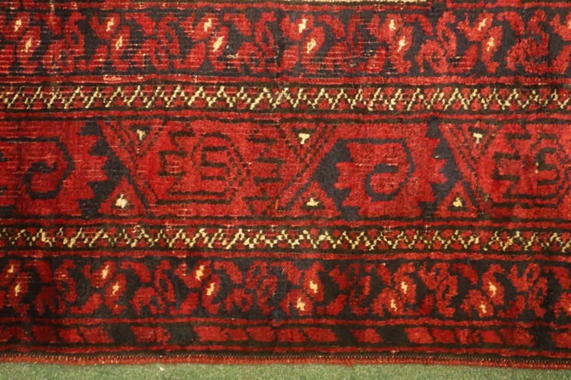 COLLECTORS' ITEM Antique Kizil Ayak Natural Vegetable Dye Afghan Turkoman Carpet gallery