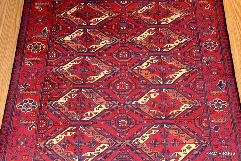 Turkoman Beshir Tribal Wool Rug 3x5 ft. wool handmade hand knotted gallery