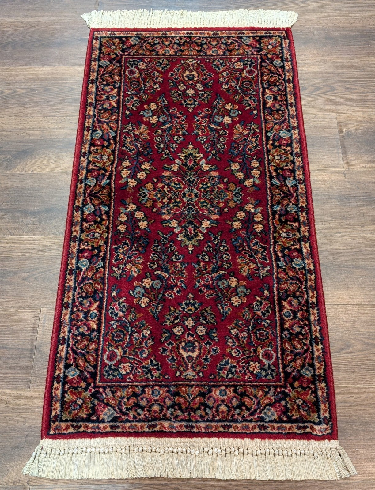 2x4 Karastan Red Sarouk Rug #785, Wool gallery