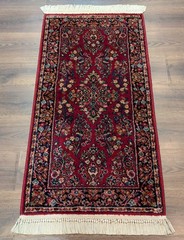 2×4 Karastan Red Sarouk Rug #785, Wool