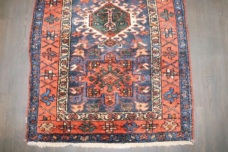 Antique Blue Karajeh Rug 3'x4'7' gallery