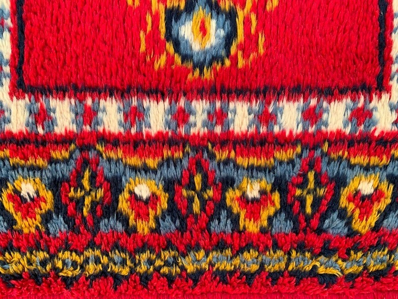 Vintage Mid-Century Scandinavian: Long-Pile Rya Shags, Traditional Rug (2x4 ft.) gallery