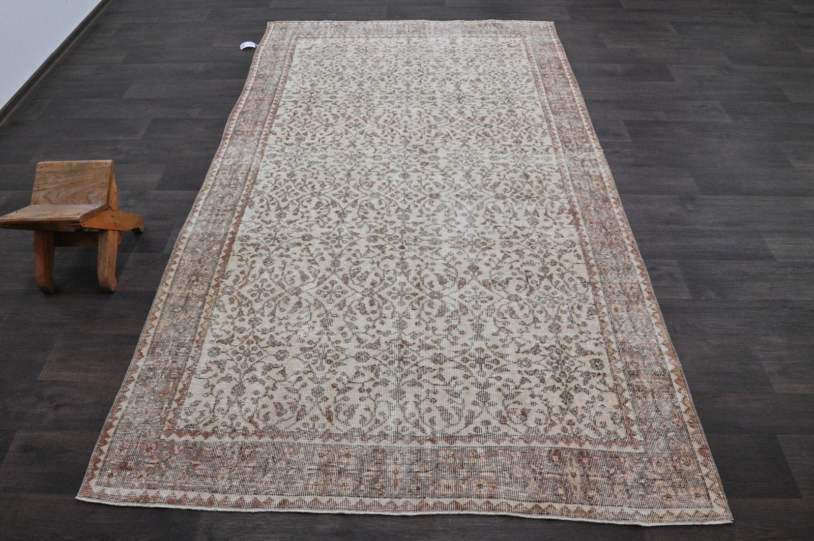 Oushak Turkish Vintage Rug 5x8 Kilim Rug Anatolian Handmade Boho Decor BEIGE gallery