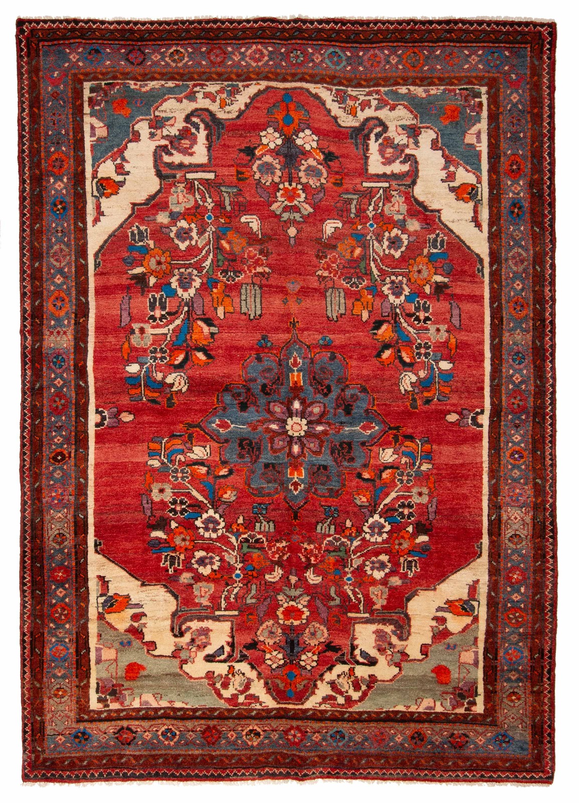 Vintage 6'10" x 9'7" Traditional Hand Knotted Vegetable Dye Wool Area Rug gallery