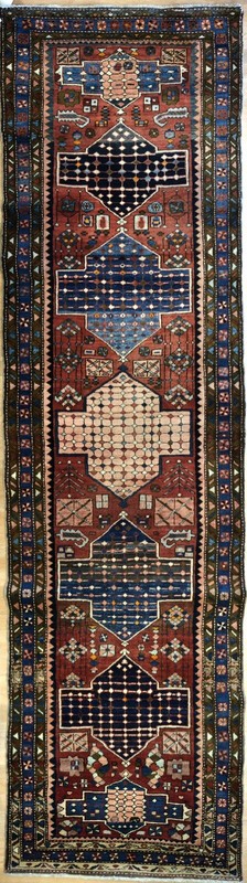 Tremendous Tribal - 1930s Antique Oriental Rug - Nomadic Runner - 3.6 x 12.6 ft. gallery