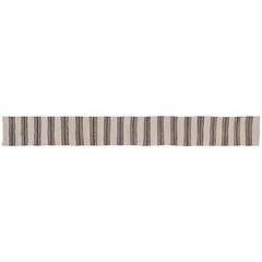Turkish Kilim Rug, 2’1 x 19’6 ft,Striped Kilim Rug,Vintage Minimal Kilim Rug