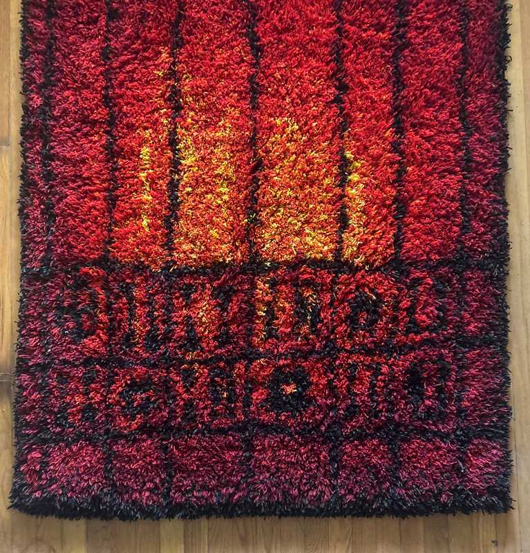 1960s Rya Rug by Laila Mikkonen, Finland, Never Been on the Floor gallery