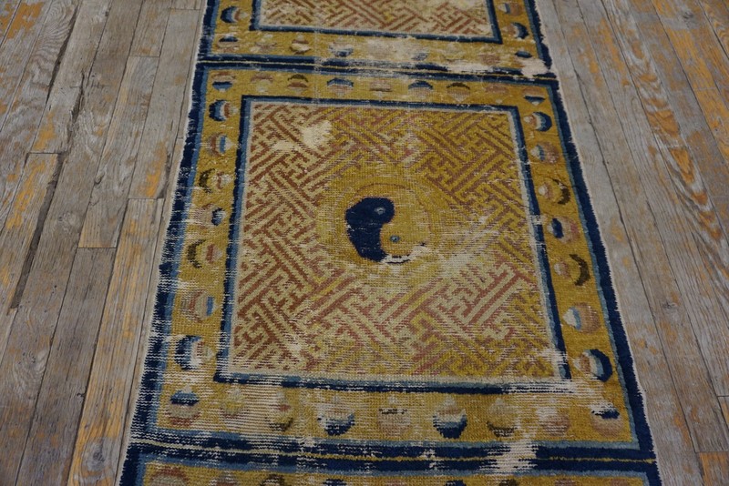 3X16 Antique Chinese Ningxia Wool Area Rug 1850 gallery