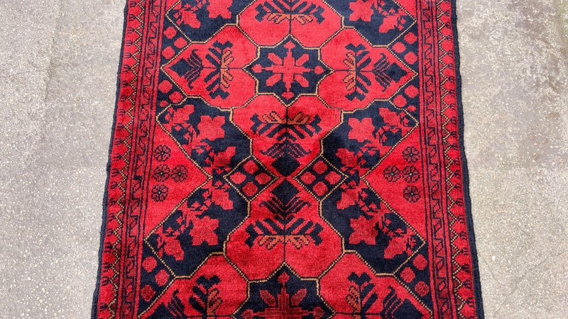 2'6'' X 4' Vintage Carpet Natural Village Rug Handmade Rug.SKU:A1734 gallery