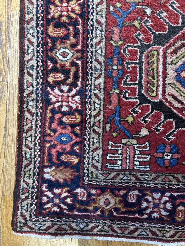 HERIZ runner Handmade vintage 10’11 x 3 C.1930 Excellent condition Natural Dyes gallery