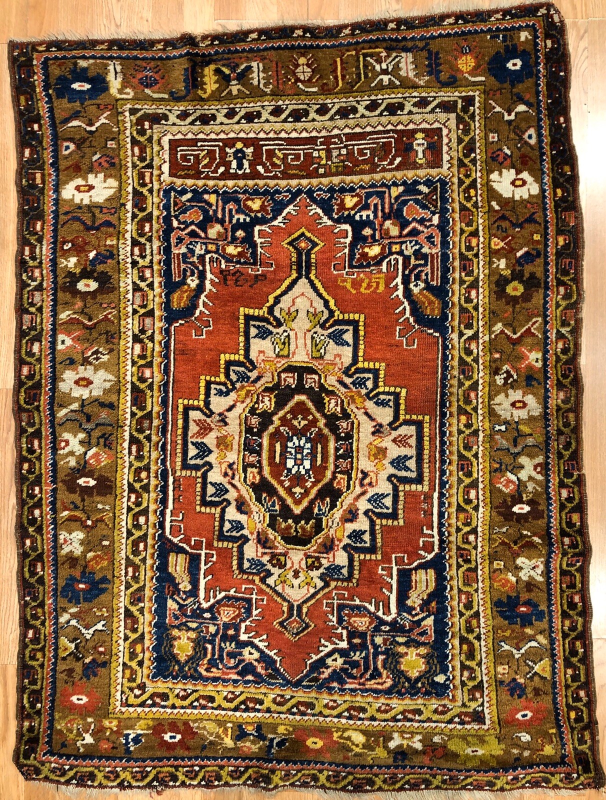 Beautiful Bergama - 1880s Antique Turkish Rug - Tribal Carpet - 3.11 x 5.4 ft. gallery