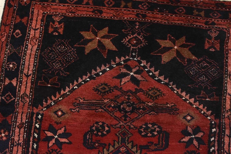 Vintage Tribal Oriental 3’6” x 6’9” Red Wool Traditional Hand-Knotted Area Rug gallery