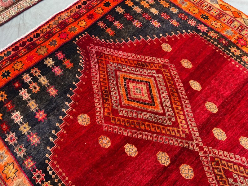 5'5 x 10'3 ft Vintage Afghan Tribal Medallion Hand-knotted Wool Rug gallery