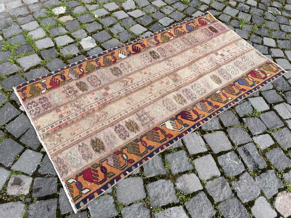 Home Decor Rug, Turkish Vintage Rug, Boho Decor Rug, 2,4 x 4,6 ft