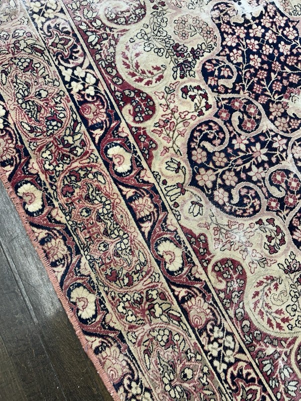 Antique Kirman Masterpiece In Distressed Condition Circa 1900 Very Rare 7x4’5 gallery