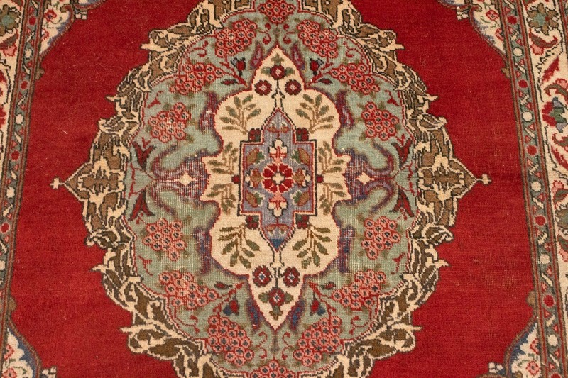 Semi-Antique Handmade Wool Floral Medallion Oriental Rug Decor Carpet 4'9X6'5 ft gallery