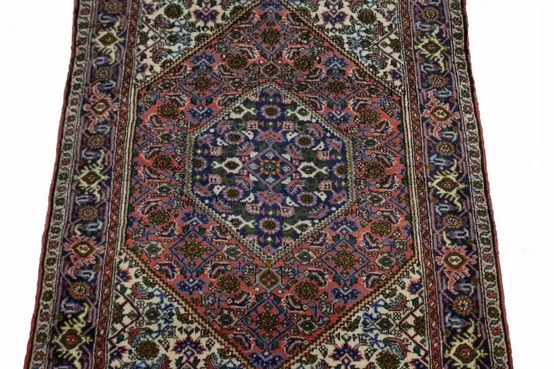 Rare Hand-Knotted Floral Oriental Rug Small Entrance Wool Area Carpet 3X4 ft gallery
