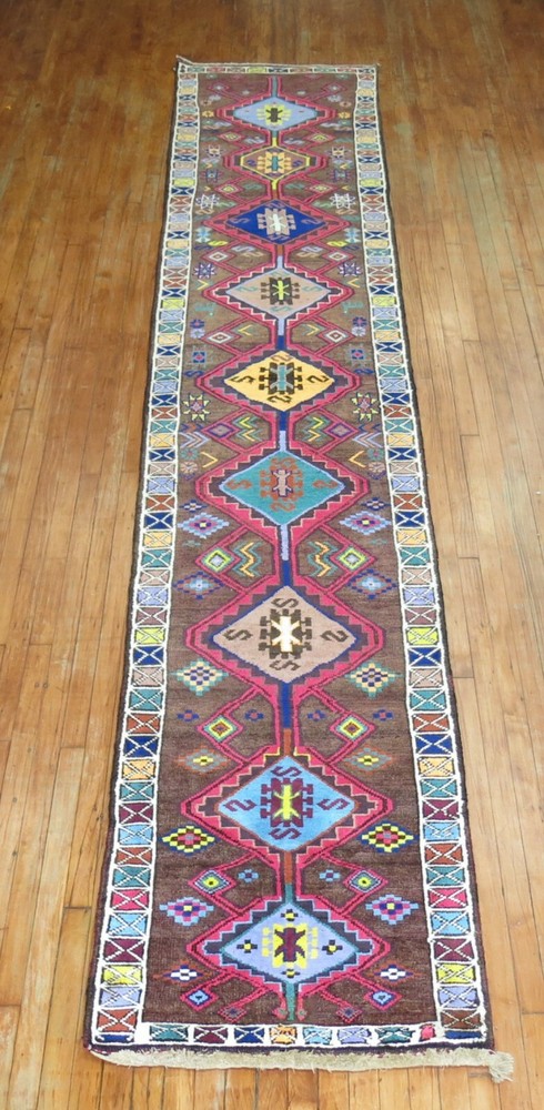 Vintage Turkish Oushak Ushak Anatolian Rug Runner Size 2'9''x15'3''