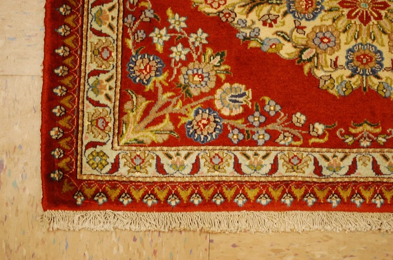 NATURAL WOOL Old Oriental Rugs, Hand Woven,knotted size Approximately 2' × 3' gallery