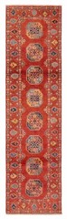 Vintage Hand-knotted Runner Rug 2’7″ x 9’5″ Traditional Oriental Wool Carpet