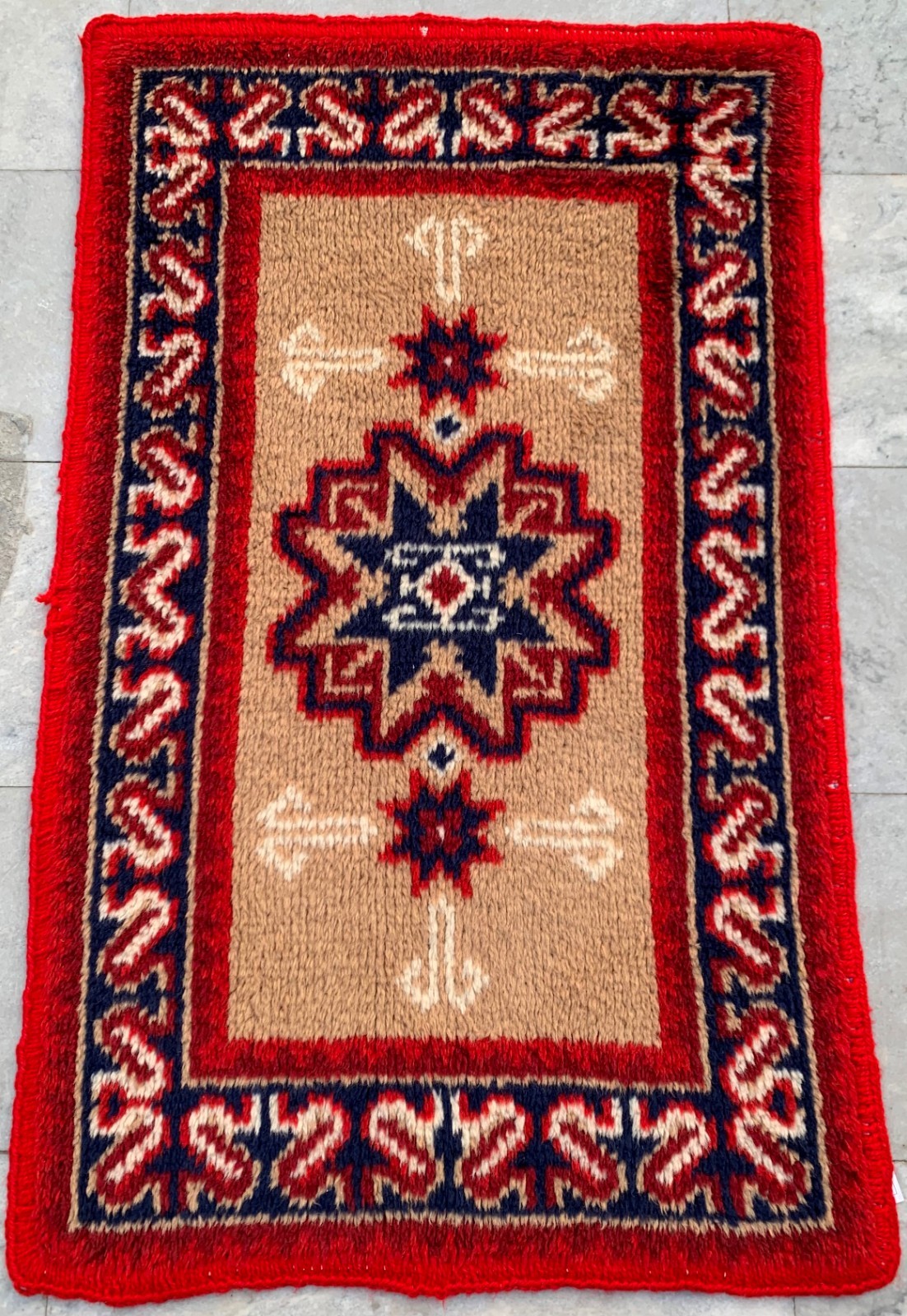 Vintage Mid-Century Scandinavian: Long-Pile Rya Shags, Traditional Rug (2x4 ft.) gallery
