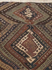 handmade shahsavan kilim rug 5’6″ x 7’10” ft.