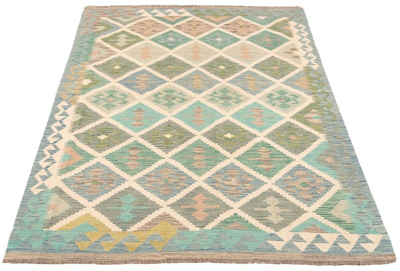Kelim Afghan 199x149 cm Handwoven Oriental Carpet Rug Kilim gallery