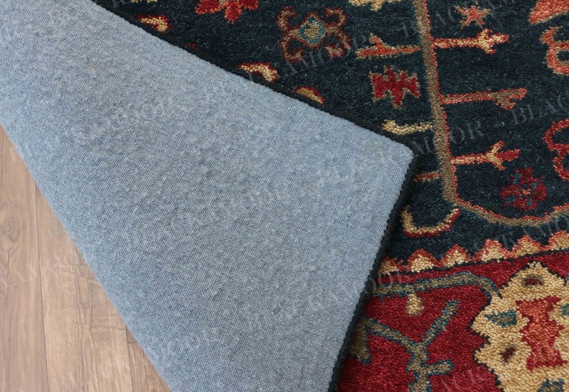 Womens Weavers Handmade Chaining Blue Tufted Wool Rug Without Tariff & Duty gallery