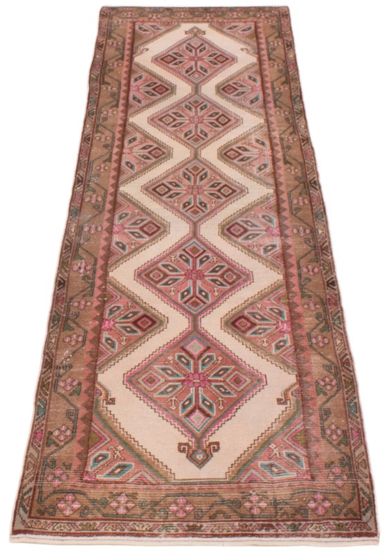 Vintage Hand-knotted Runner Rug 2'8" x 10'0" Traditional Oriental Wool Carpet gallery