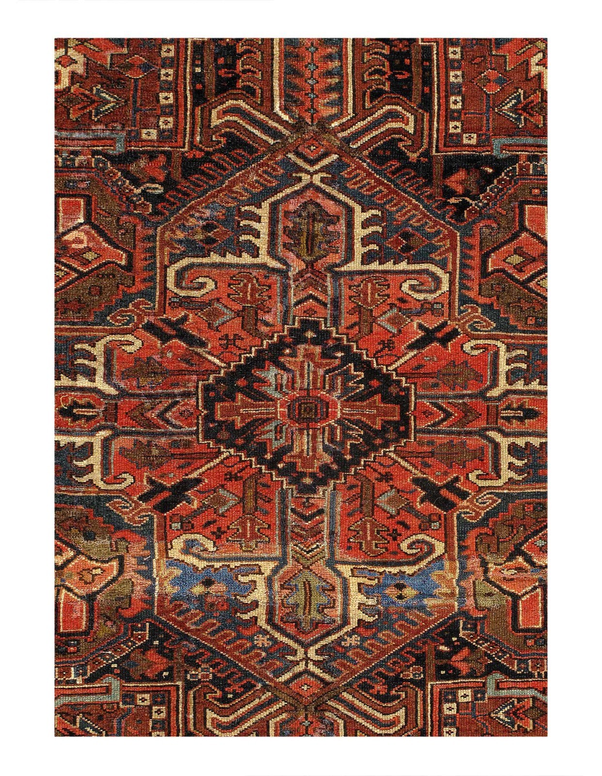 Rust Antique Hand-Knotted Wool Rug 9'7"X 12'9" gallery